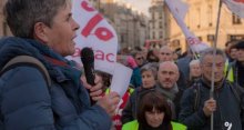 Images du rassemblement à Paris en soutien à Geneviève Legay
