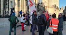 Images des rassemblements de soutien à Geneviève Legay